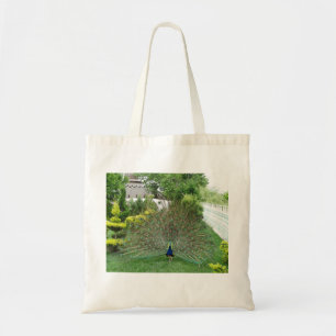 Peacock Garden Photo Budget Tote Bag
