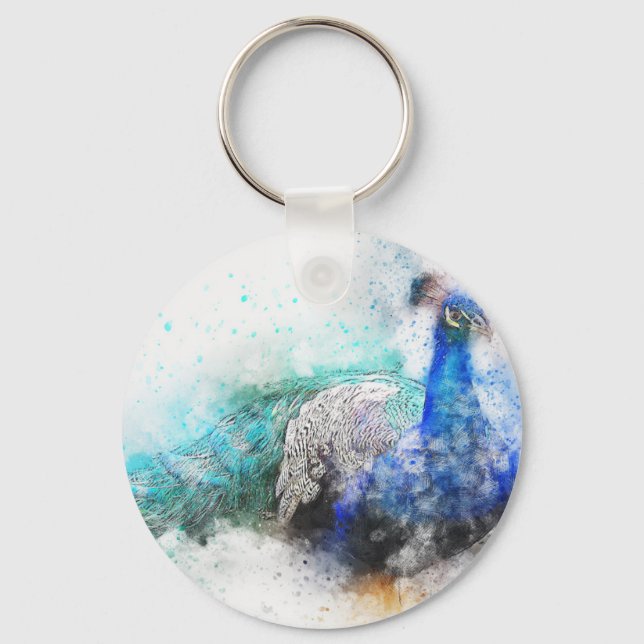 Peacock Gifts Key Ring (Front)
