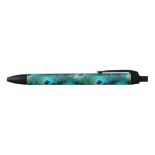 Peacock Glory Black Ink Pen