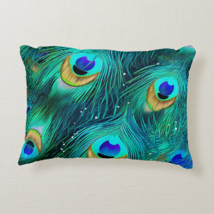 Peacock Glory Decorative Cushion