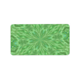 Peacock Green Address Label
