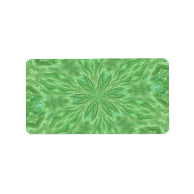 Peacock Green Address Label (Front)