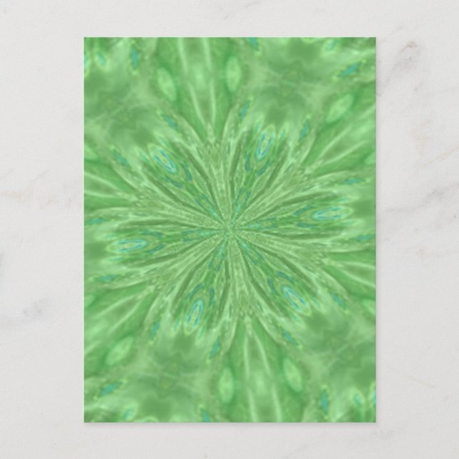 Peacock Green Postcard (Front)