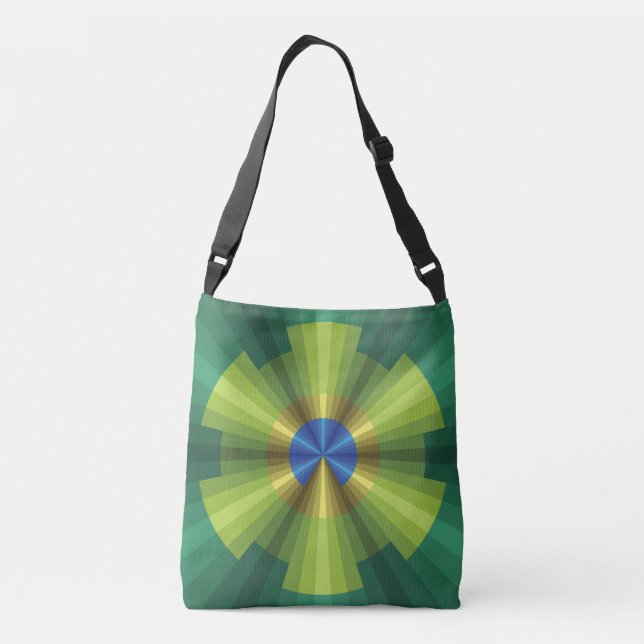 Peacock Illusion All-Over-Print Bag (Back)