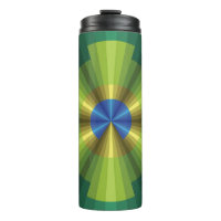Peacock Illusion Thermal Tumbler