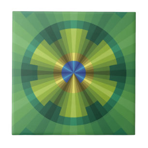 Peacock Illusion Tile