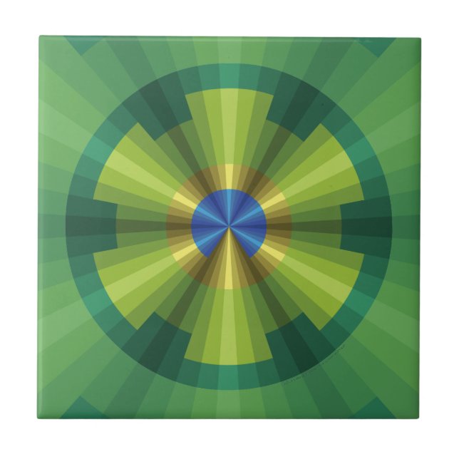 Peacock Illusion Tile (Front)