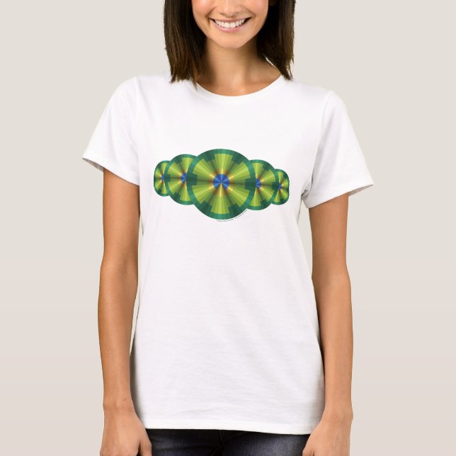 Peacock Illusion Women's Light Shirt (Front)