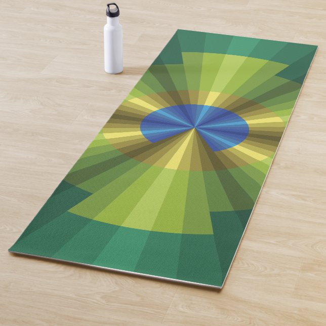 Peacock Illusion Yoga Mat (In Situ)