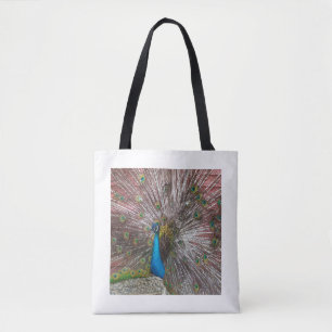 Peacock Image Tote Bag