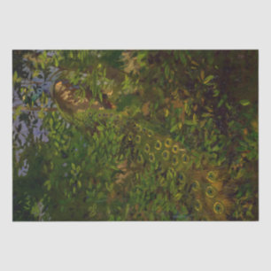 Peacock in the Woods (by Abbott Henderson Thayer) Tissue Paper