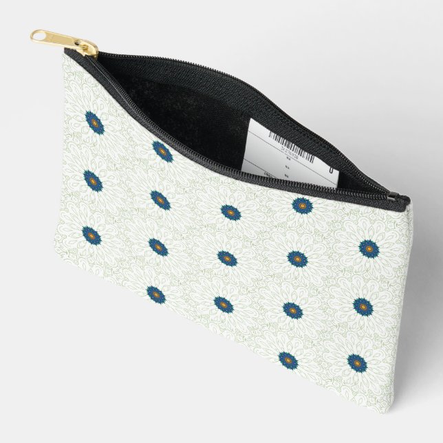 peacock inspiration accessory pouch (Open)