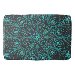 Peacock inspirations bath mat