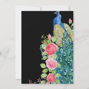 Peacock Invitation