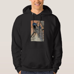 Peacock Japanese Ukiyo e Koson Vintage Bird Illust Hoodie