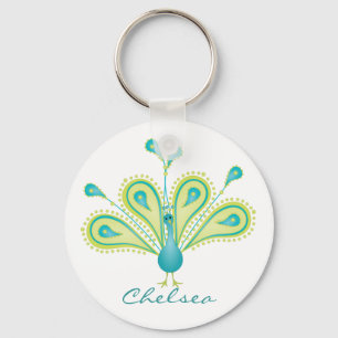 Peacock Key Ring