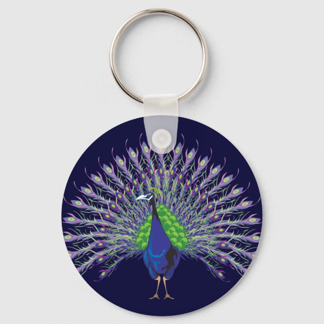 Peacock Keychain (Front)