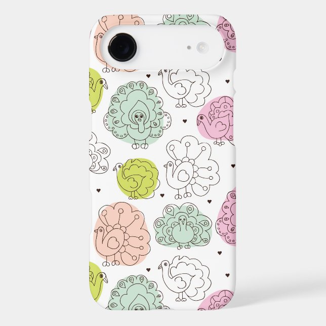 peacock kids wallpaper vintage Case-Mate iPhone case (Back)