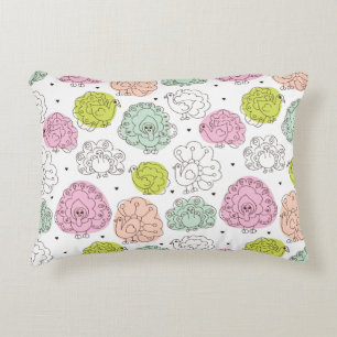 peacock kids wallpaper vintage decorative cushion