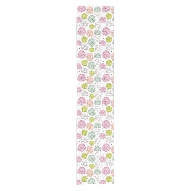 peacock kids wallpaper vintage short table runner (Front)