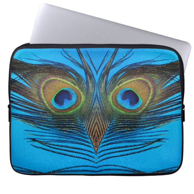 peacock laptop sleeve (Front)