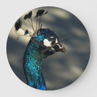 Peacock Large Clock