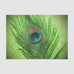 Peacock Lime Green Tissue Paper