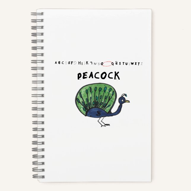 Peacock Lovers Notebook (Front)