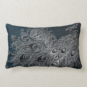 Peacock Lumbar Cushion
