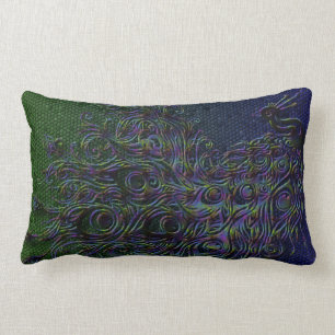 Peacock Lumbar Cushion