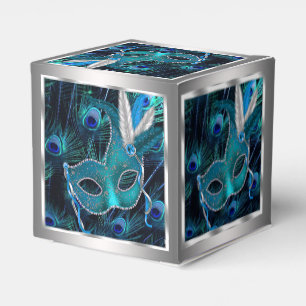 Peacock Masquerade Party Favour Box