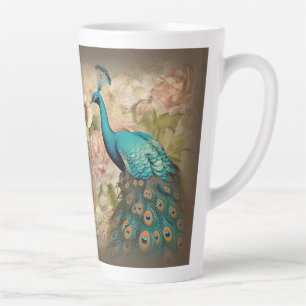 Peacock (matching journal available) latte mug