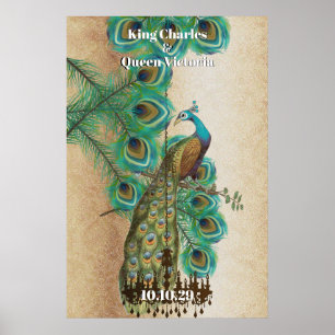 Peacock Mediaeval Renaissance Wedding  Poster