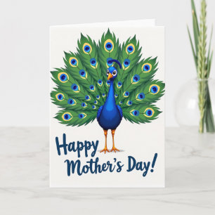 Peacock Mothers Day Art Card