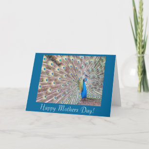 Peacock Mothers Day Card