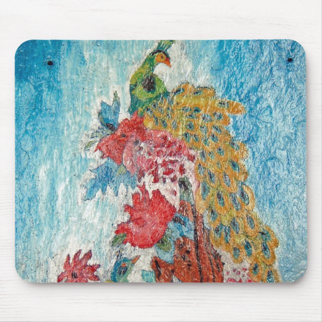 peacock mouse pad (Front)
