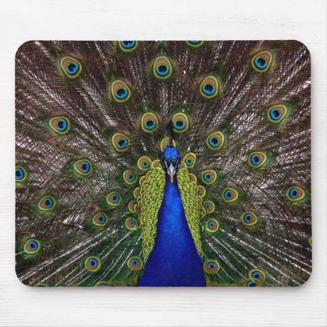 peacock mouse pad (Front)