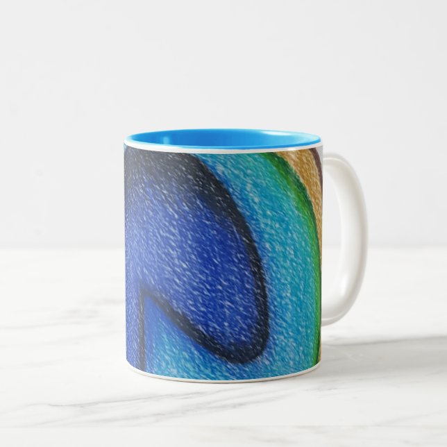 Peacock mug (Front Right)