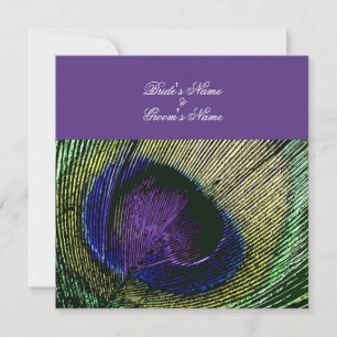 Peacock n purple wedding theme - Create your own Invitation