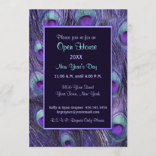 Peacock New Years Day - Invite Open House