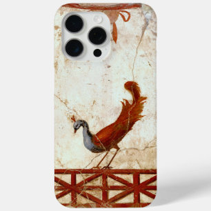 Peacock on Fresco Ancient Roman Antique Painting iPhone 15 Pro Max Case
