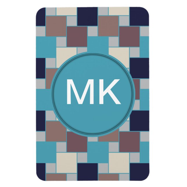 Peacock on the Beach Magnet (Vertical)