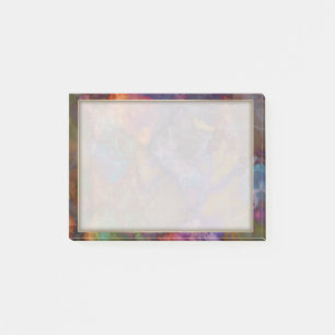 Peacock Ore Chalcopyrite Colourful Marble Pattern Post-it Notes
