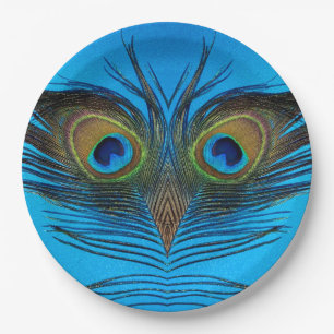 Peacock Paper Plate