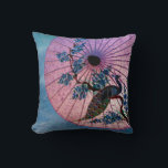 Peacock Parasol Pillow<br><div class="desc">The Peacock Parasol pillow will add a beautiful touch to your home. Also makes a great gift!</div>