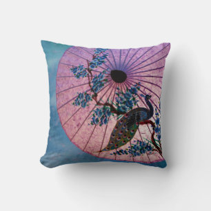 Peacock Parasol Pillow