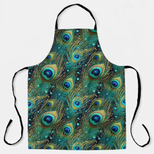 Peacock Passion Throw Pillow Apron