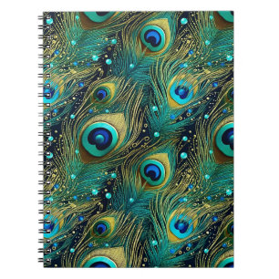 Peacock Passion Throw Pillow Notebook