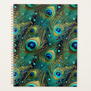 Peacock Passion Throw Pillow Planner