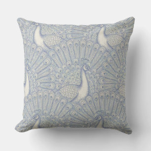 peacock pattern cushion